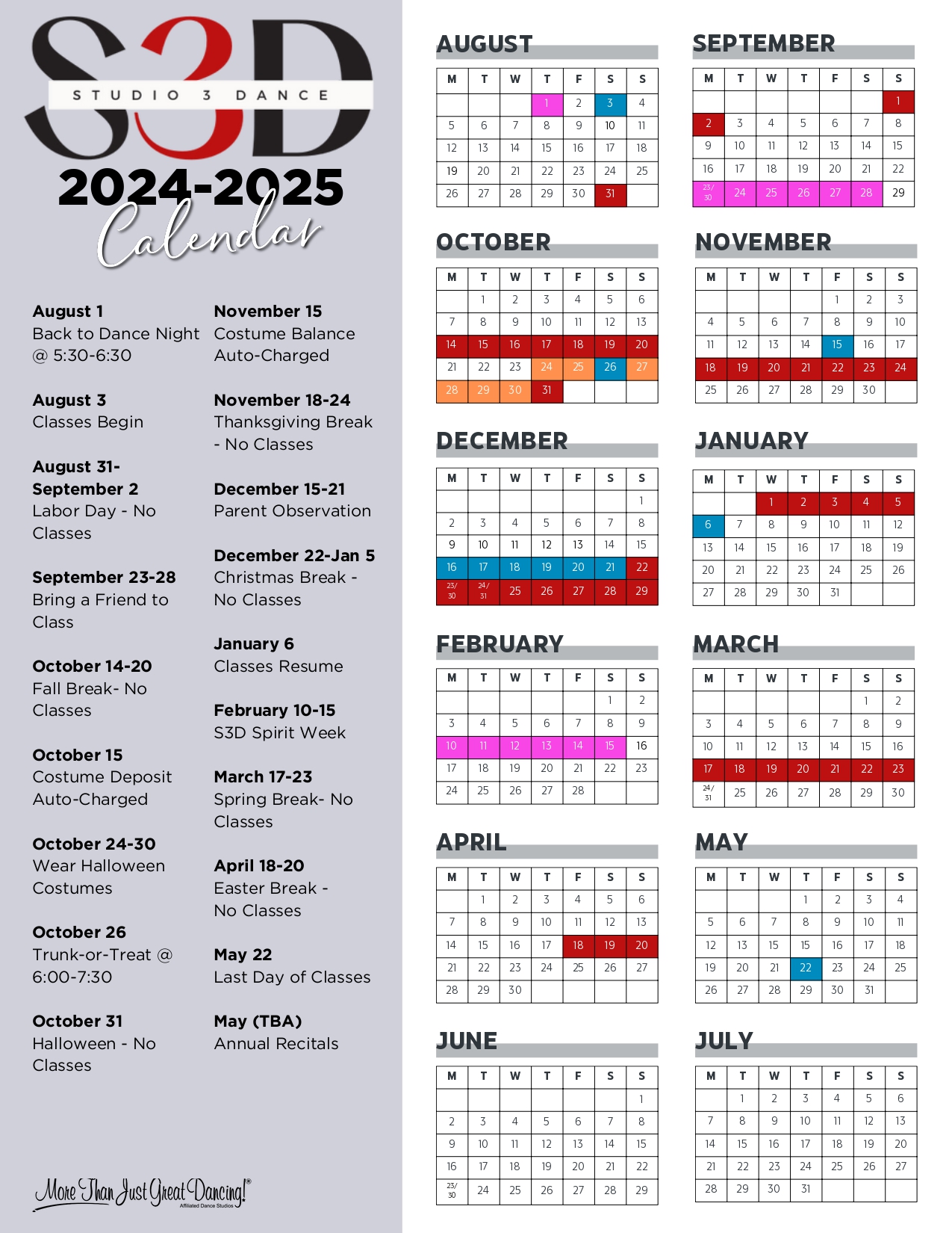 calendar overview