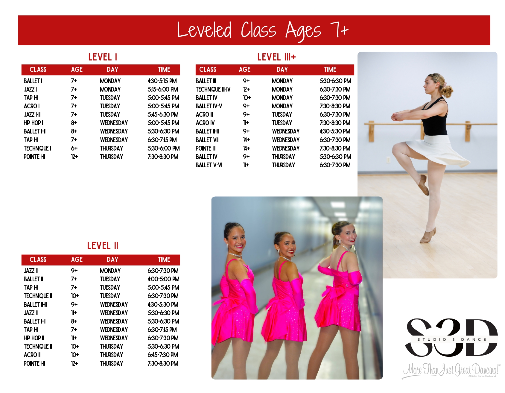 class schedule