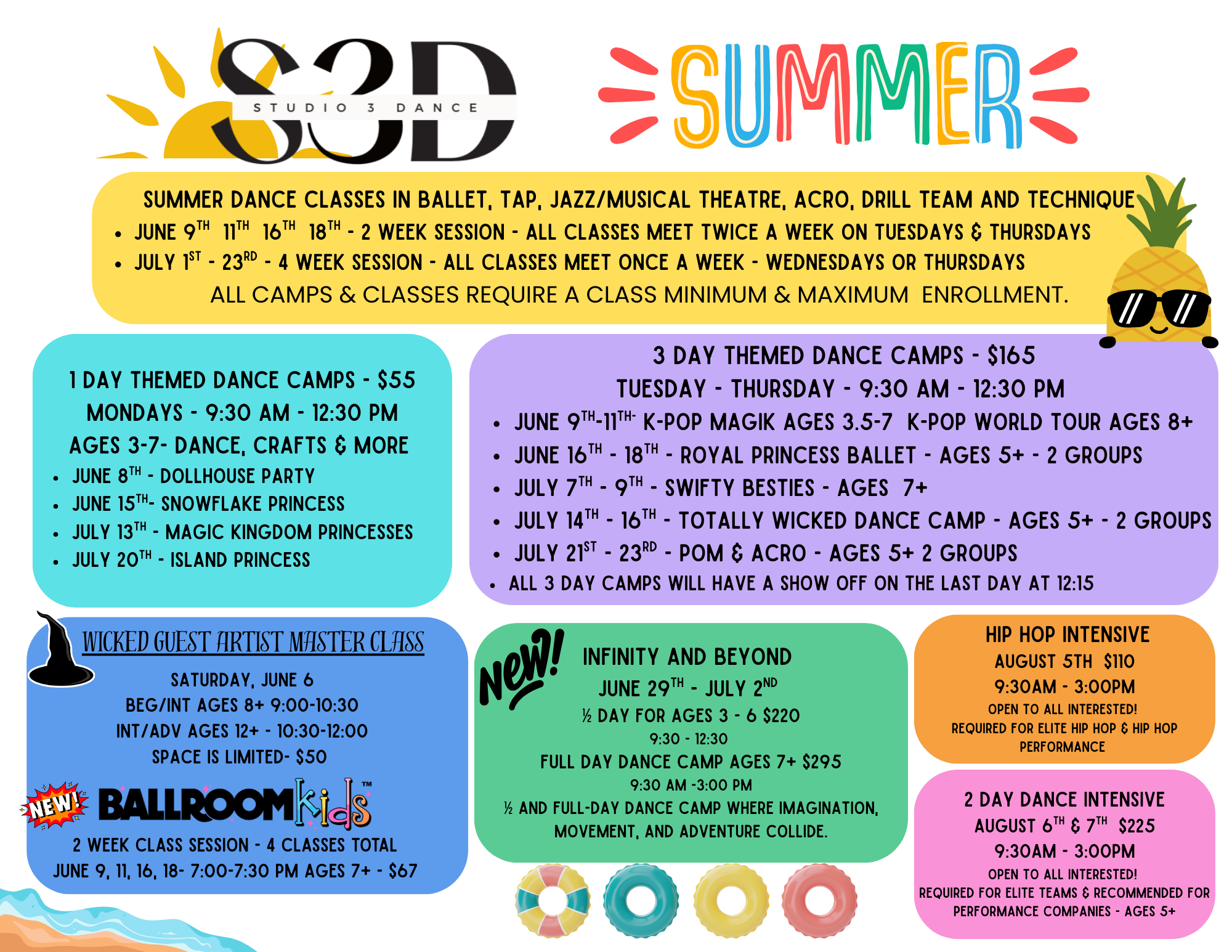 summer dance class info