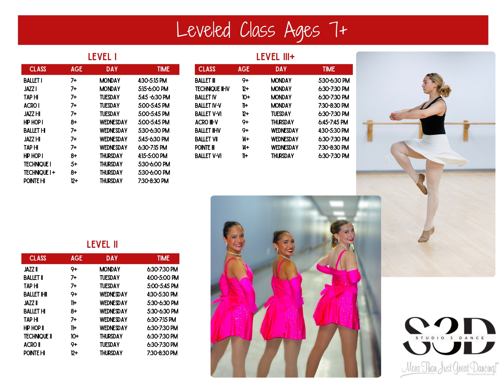 class schedule