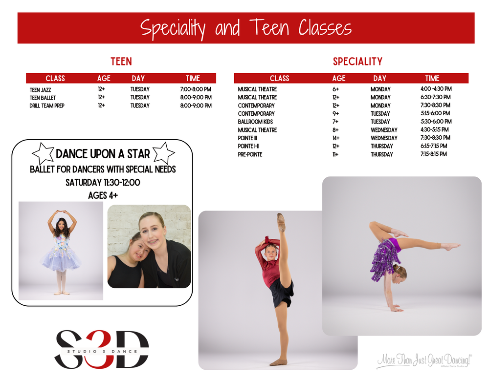 class schedule