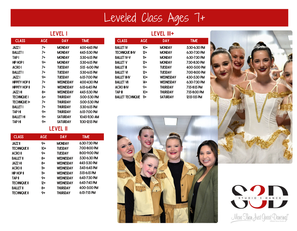 class schedule